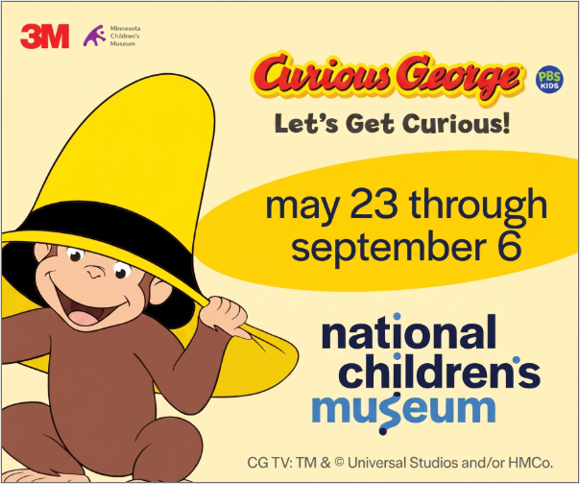 Curious George at the National Children's Museum